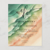 海ビーチ水の色のシグネチャー私たちは日当たりの良い チラシ (正面)