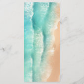 海ビーチ水の色エレガント メニュー (裏面)