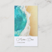 海ビーチ沿岸旅行プロフェッショナル スタイリッシュ 名刺 (正面)