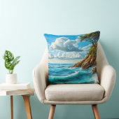 海ビーチ波 クッション (椅子)