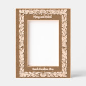 海ビーチ海藻類縁ど レーザー彫刻フレーム (正面)