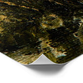 海ビーチ砂丘の油絵 ポスター (角)