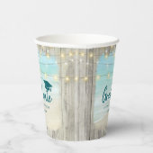 海ビーチ素朴ウッドライト研究科パーティー 紙コップ (右)