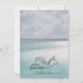 海ビーチ結婚式招待状 招待状 (裏面)