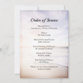 海ビーチ葬儀招待状 招待状 (裏面)