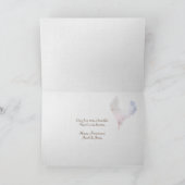 海ビーチ記念日ハート カード (内部)