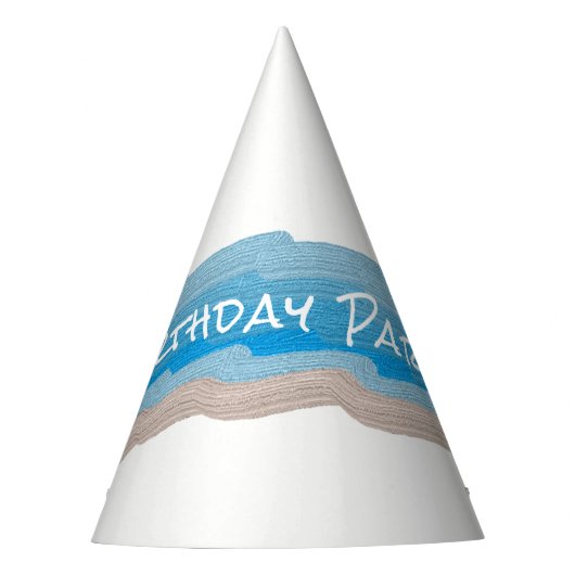 海ビーチ誕生会 パーティーハット (正面)