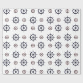 海ビーチ赤と青のヘルムズ ラッピングペーパー (フラット)