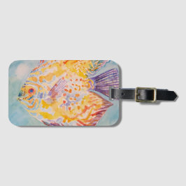 海ビーチ魚の水の色カーエアフレッシュナー ラゲッジタグ