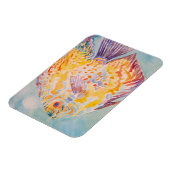 海ビーチ魚の水色 マグネット (左側)