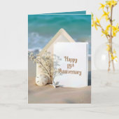 海ビーチ15周年記念 カード (黄色い花)