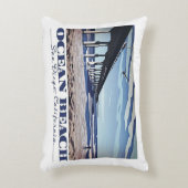 海ビーチ、サンディエゴ、カリフォルニア アクセントクッション (正面(垂直))