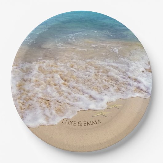 海ビーチ ペーパープレート (正面)