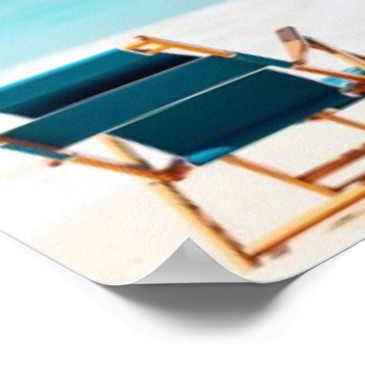 海ビーチ ポスター (角)