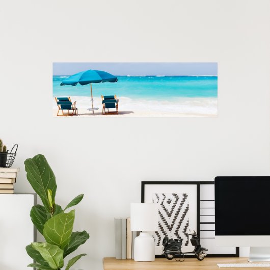 海ビーチ ポスター (ホームオフィス)