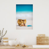 海ビーチ ポスター (キッチン)