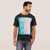 海ビーチ、美しい風景、旅行テーマ。 Tシャツ (正面フル)