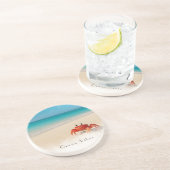 海ビーブ – カスタマイズ可能な砂岩カニ コースター (側面)