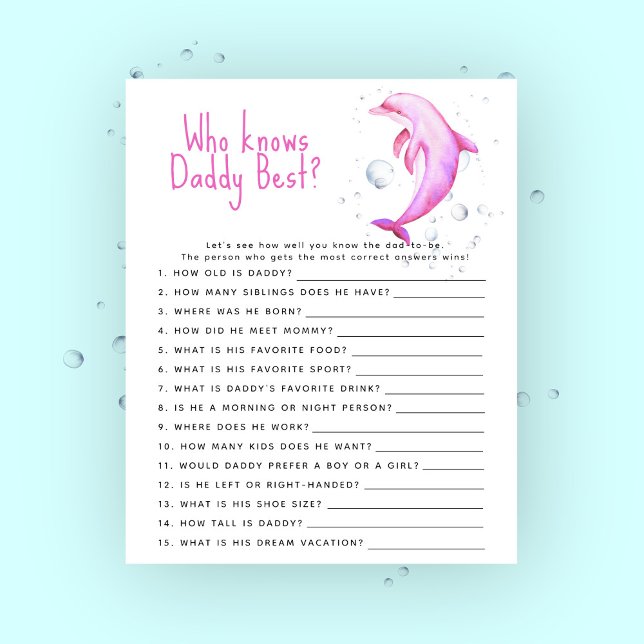 海ピンクドルフィン – ゲーム誰がパパを知っ最高のている (クリエイターアップロード済み)