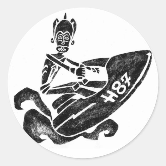 海ファンキー道 ラウンドシール (正面)