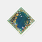 海ファンシーの誕生日会の下で スタンダードカクテルナプキン (角)