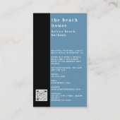 海フォトビーチゲストハウス 名刺 (裏面)