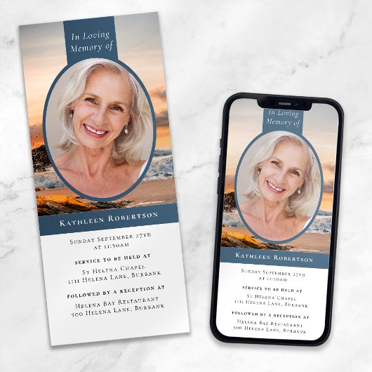 海フォト葬儀デジタル招待状 招待状