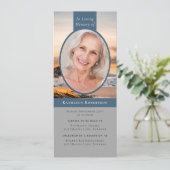 海フォト葬儀デジタル招待状 招待状 (スタンド正面)