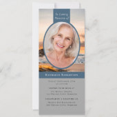 海フォト葬儀デジタル招待状 招待状 (正面)