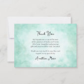 海フォーム正教キリスト教バプテスマ サンキューカード (正面)