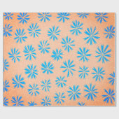 海フラワーラッピング紙 ラッピングペーパー (フラット)