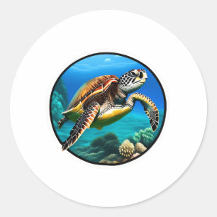 海フレンドリーで泳ぐウミガメ ラウンドシール