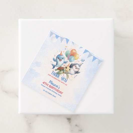 海フレンド誕生日メッセージカード フェイバータグ (インサイチュ)