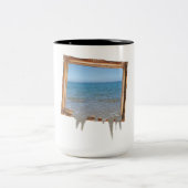 海フレームの写真不足 ツートーンマグカップ (中央)
