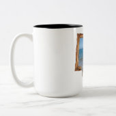 海フレームの写真不足 ツートーンマグカップ (左)