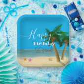 海ブリスお祝い ペーパープレート (パーティー)