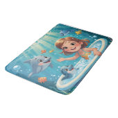 海ブリスバスタイムガールキュートドルフィンズ バスマット (アングル)