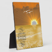 海ブリーズアンドセレンティティ祈りの言葉 フォトプラーク (側面)