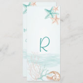 海ブリーズビーチ結婚式ラックカード プログラム (正面/裏面)