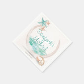 海ブリーズビーチ結婚式 スタンダードカクテルナプキン (角)