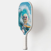 海ブリーズピックボール – かわいいサーフ&シーシェルパッド ピックルボールラケット (左)