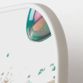 海ブリーズピックボール – かわいいサーフ&シーシェルパッド ピックルボールラケット (左詳細)