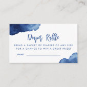 海ブルーおむつラッフル エンクロージャーカード (正面)