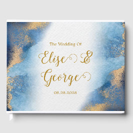 海ブルーとゴールデンウォーター結婚カラー ゲストブック