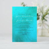 海ブルーアクアパールホワイトメタルビーチ 招待状 (スタンド正面)