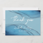 海ブルーアクアマリン サンキューカード (正面)