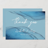 海ブルーアクアマリン サンキューカード (正面/裏面)