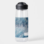 海ブルーウェーブズバス名前をカスタムする ウォーターボトル (正面)