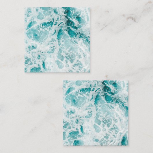 海ブルーウェーブ スクエア名刺 (正面/裏面)