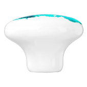 海ブルーウォーターカラーアートビーチヴィーブ セラミックノブ (側面)